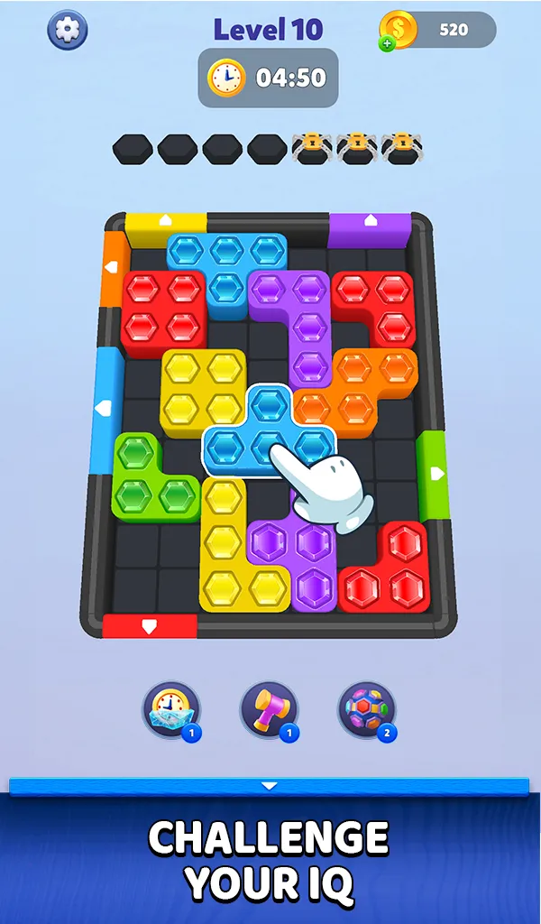 Podgląd rozgrywki Hexa Block Jam
